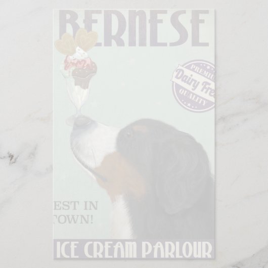 Bernese Ice Cream Briefpapier (Voorkant)
