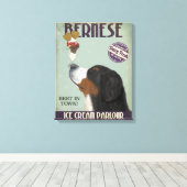 Bernese Ice Cream Canvas Afdruk (Insitu (Houten vloer))