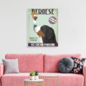 Bernese Ice Cream Canvas Afdruk (Insitu (Woonkamer))