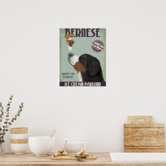 Bernese Ice Cream Poster (Keuken)