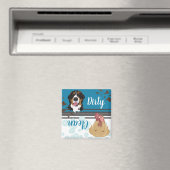 Bernese/Lab- Dirty/Clean Dog-wasmachine Magneet (Insitu (Vaatwasser))