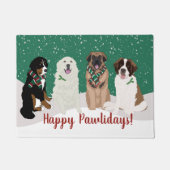 Bernese Leonberger Great Pyrenees Kerstmis  Deurmat (Voorkant)