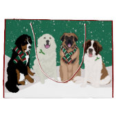 Bernese Leonberger Great Pyrenees Kerstmis Groot Cadeauzakje (Achterkant)