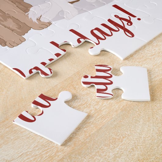 Bernese Leonberger Great Pyrenees Legpuzzel (Zijkant)