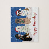 Bernese Leonberger Great Pyrenees Legpuzzel (Verticaal)