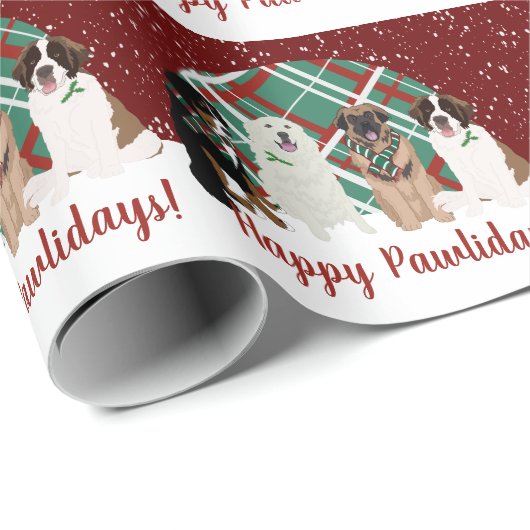 Bernese Leonberger Great Pyrenees St Bernard Cadeaupapier (Rol Hoek)