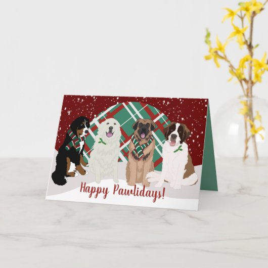 Bernese Leonberger Great Pyrenees St Bernard Kaart (Gele Bloem)