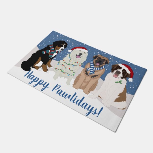 Bernese Leonberger Pyrenees St Bernard Deurmat (Schuin)