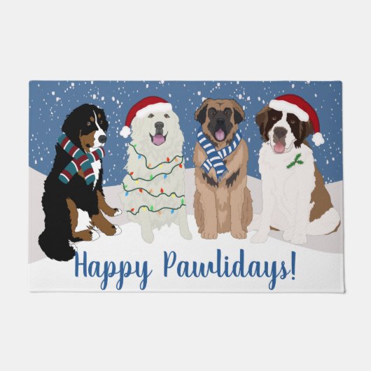 Bernese Leonberger Pyrenees St Bernard Deurmat (Voorkant)