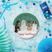 Bernese Leonberger Pyrenees St Bernard Kerstmis Papieren Bordje (Feest)