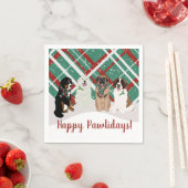 Bernese Leonberger Pyrenees St Bernard Kerstmis Servet (Insitu)