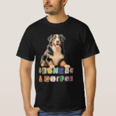 Bernese Lovers, Bernese Mountain Dog Retro T-Shirt (Voorkant)