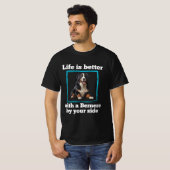 Bernese Lovers, Bernese Mountain Dog T-Shirt (Voorkant volledig)
