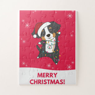 Bernese Merry Christmas Happy Christmas Dogs Legpuzzel