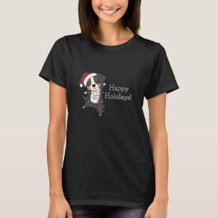 Bernese Merry Christmas Happy Christmas Dogs T-shirt