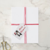 Bernese Merry met prettige kerstfeestdagen, vracht Cadeaulabel (Met Touw)