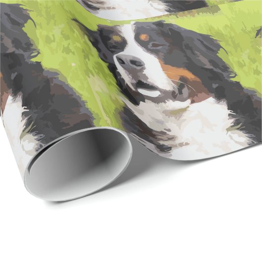 Bernese moundog cadeaupapier (Rol Hoek)