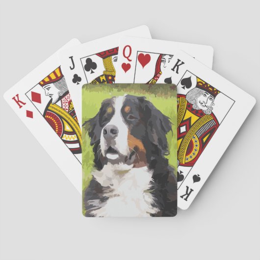 Bernese moundog pokerkaarten (Achterkant)
