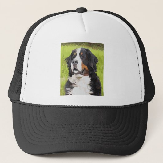Bernese moundog trucker pet (Voorkant)