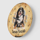 Bernese Mountain Breaks Through Paper Bag Clock! ~ Grote Klok (Hoek)