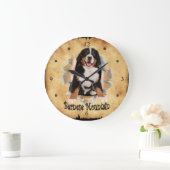 Bernese Mountain Breaks Through Paper Bag Clock! ~ Grote Klok (Huis)