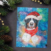 Bernese Mountain Breed Dog Kerstmis Legpuzzel
