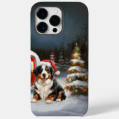 Bernese Mountain Caravan Kerstavontuur Case-Mate iPhone Case (Achterkant)