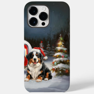 Bernese Mountain Caravan Kerstavontuur Case-Mate iPhone 14 Pro Max Hoesje