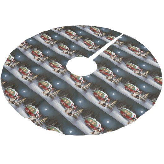 Bernese Mountain Caravan Kerstavontuur Kerstboom Rok (Gekanteld)