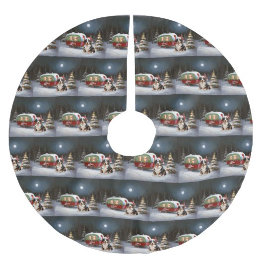 Bernese Mountain Caravan Kerstavontuur Kerstboom Rok (Voorkant)