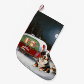 Bernese Mountain Caravan Kerstavontuur Kleine Kerstsok (Voorkant (Hangend))