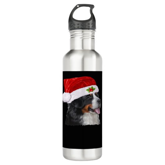 Bernese Mountain Christmas Shirt Dog Christmas Cos Waterfles (Voorkant)