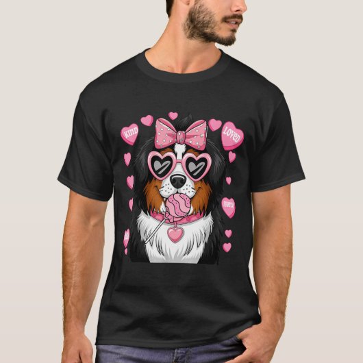 Bernese Mountain Coquette Dog Pet Lover Owner  T-shirt (Voorkant)