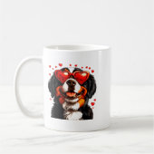 Bernese Mountain Cute Berner Dog Lover Valentines  Koffiemok (Links)