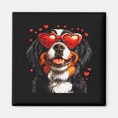 Bernese Mountain Cute Berner Dog Lover Valentines  Magneet (Voorkant)