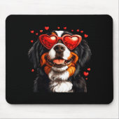 Bernese Mountain Cute Berner Dog Lover Valentines  Muismat (Voorkant)