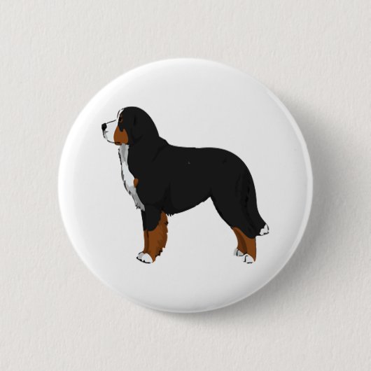 Bernese Mountain Dog 2 Ronde Button 5,7 Cm (Voorkant)