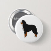 Bernese Mountain Dog 2 Ronde Button 5,7 Cm (Voorkant /achterkant)