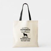 Bernese Mountain Dog Adoption Happiness Tote Bag (Achterkant)