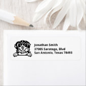 BERNESE MOUNTAIN DOG | Afbeelding op retouradres Etiket (Insitu)