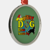 Bernese Mountain Dog Agility Metalen Ornament (Rechts)