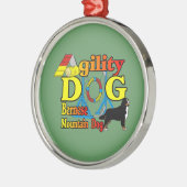 Bernese Mountain Dog Agility Metalen Ornament (Links)