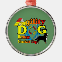 Bernese Mountain Dog Agility Metalen Ornament
