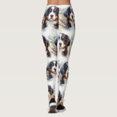 Bernese Mountain Dog AI Puppy  Leggings (Achterkant)