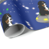 Bernese Mountain Dog Alien UFO Cadeaupapier (Rol Hoek)