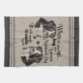 Bernese Mountain dog als alles mislukt, citaat Theedoek (Horizontaal)