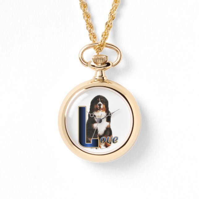 Bernese Mountain Dog Art Gifts Horloge (Voorkant)