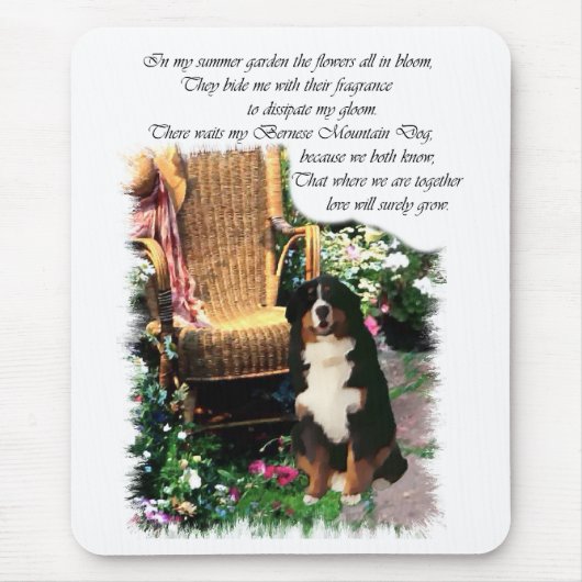 Bernese Mountain Dog Art Gifts Muismat (Voorkant)