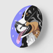 Bernese Mountain Dog Art Gifts Ronde Klok (Hoek)