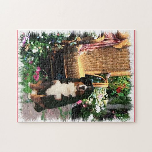 Bernese Mountain Dog Art Legpuzzel (Horizontaal)